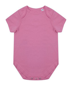 Larkwood LW655 - Short-sleeved organic cotton baby grow