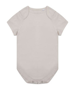 Larkwood LW655 - Short-sleeved organic cotton baby grow