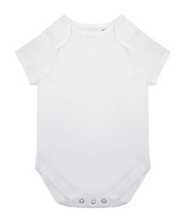 Larkwood LW655 - Short-sleeved organic cotton baby grow
