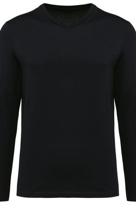 Kariban Premium PK306 - Supima® heren-T-shirt V-hals lange mouwen