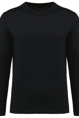 Kariban Premium PK306 - Supima® Herren-T-Shirt mit V-Ausschnitt und langen Ärmeln
