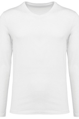 Kariban Premium PK306 - Supima® Herren-T-Shirt mit V-Ausschnitt und langen Ärmeln