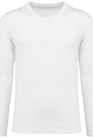 Kariban Premium PK306 - Supima® heren-T-shirt V-hals lange mouwen