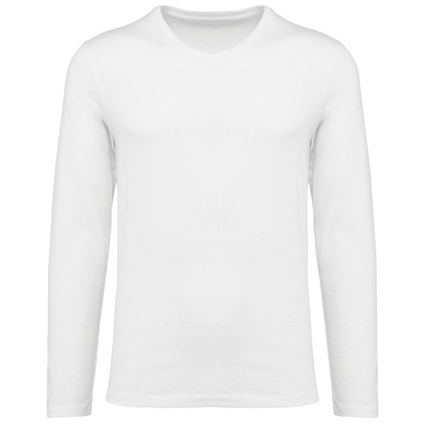 Kariban Premium PK306 - Men's V-neck long-sleeved Supima® t-shirt