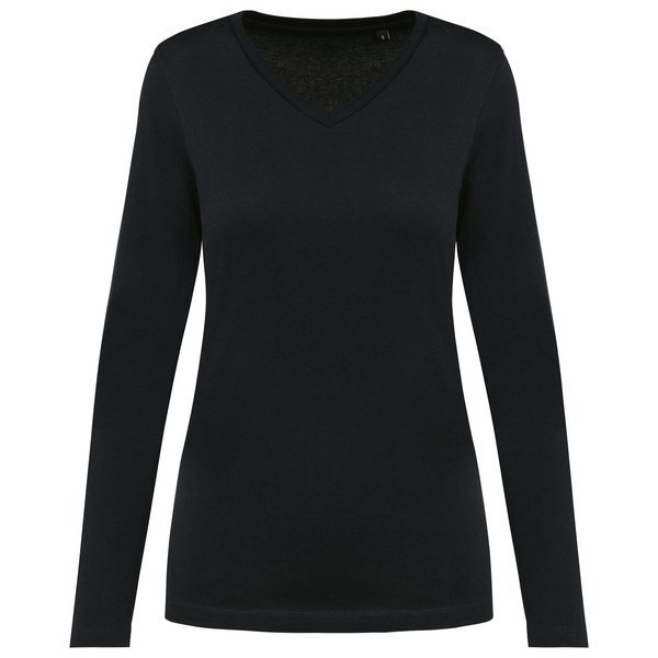 Kariban Premium PK307 - Ladies' V-neck long-sleeved Supima® t-shirt