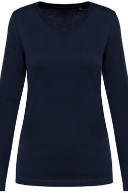 Kariban Premium PK307 - Ladies V-neck long-sleeved Supima® t-shirt