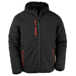 Result R240X - Eco-Friendly Black Quilted Jacket with Fleece Lining