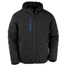Result R240X - Eco-Friendly Black Quilted Jacket with Fleece Lining