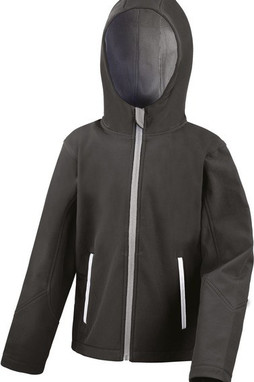 Result R224JY - Kids TX Performance Hooded Softshell Jacket