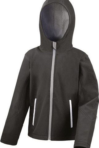 Result R224JY - Kids TX Performance Hooded Softshell Jacket