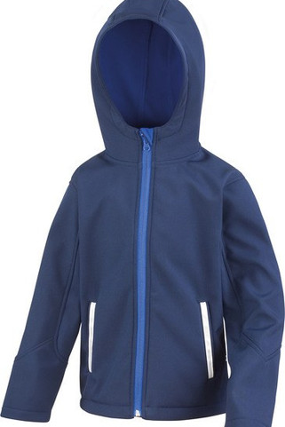 Result R224JY - Kids TX Performance Hooded Softshell Jacket