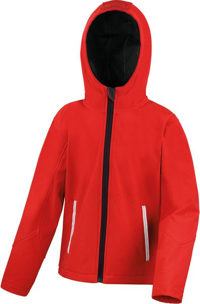 Result R224JY - Kids' TX Performance Hooded Softshell Jacket