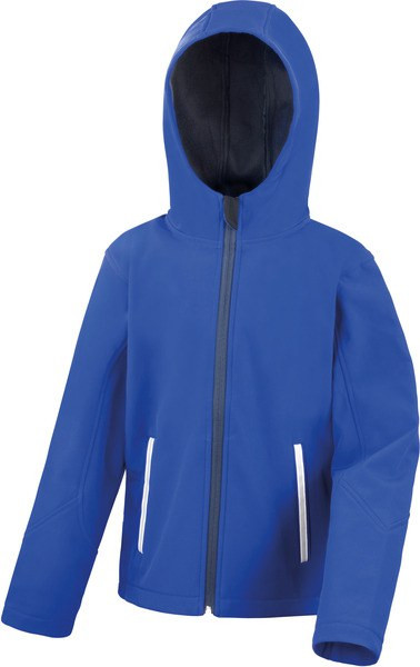 Result R224JY - Softshell bambino con cappuccio