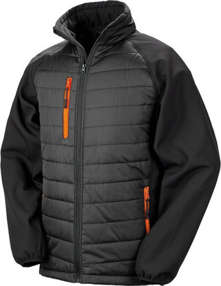 Result R237X - BLACK COMPASS PADDED SOFT SHELL JACKE
