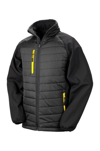 Result R237X - BLACK COMPASS PADDED SOFT SHELL JACKE