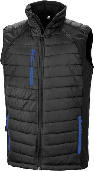 Result R238X - BLACK COMPASS GEWATTEERDE SOFTSHELL BODYWARMER