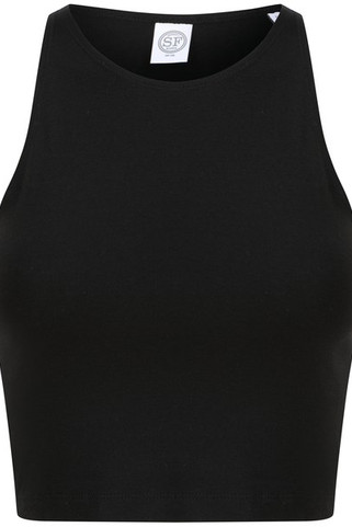 Skinnifit SK106 - Débardeur Court en Coton avec Dos Nageur