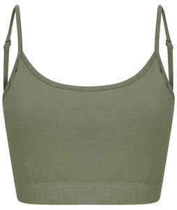 Skinnifit SK230 - Damen Umweltfreundliches Kurzes Top mit Verstellbaren Trägern