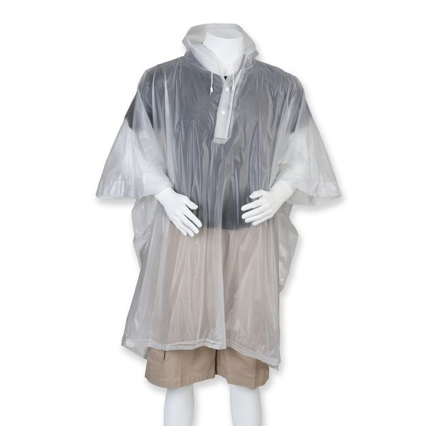 SPLASHMACS SPL010 - Vandtæt PVC Poncho med Hætte og Opbevaringspose