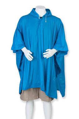 Splashmacs SPL010 - Wetterfester PVC-Regenponcho mit Kapuze