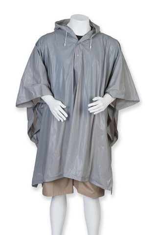 Splashmacs SPL010 - Wetterfester PVC-Regenponcho mit Kapuze