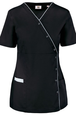 WK. Designed To Work WK506 - Damesblouse in polykatoen met drukknopen