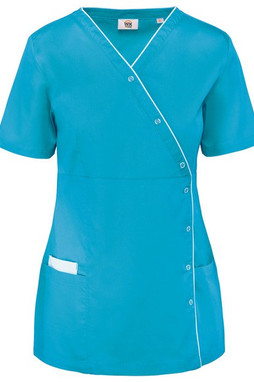 WK. Designed To Work WK506 - Damesblouse in polykatoen met drukknopen