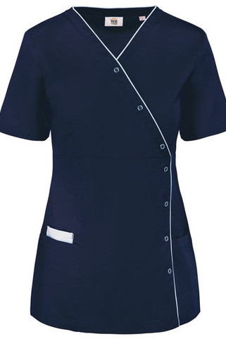 WK. Designed To Work WK506 - Damesblouse in polykatoen met drukknopen