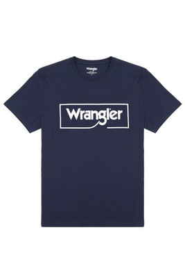 WRANGLER W7H - Koszulka z Logo Wrangler z Bawełny Organicznej