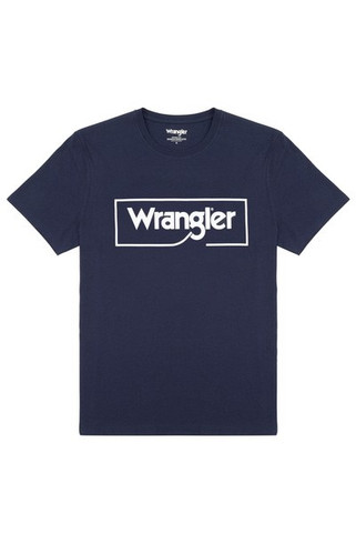 WRANGLER W7H - T-shirt en Coton Bio avec Logo Wrangler