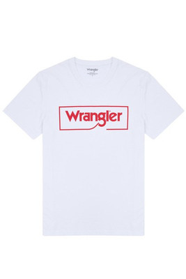 WRANGLER W7H - Økologisk Wrangler Logo T-shirt i Klassisk Design
