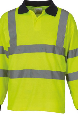 Yoko YHVJ310 - POLO MANCHES LONGUES HAUTE VISIBILITÉ