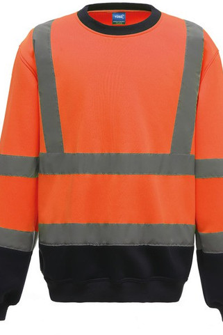 Yoko YHVJ510 - Hi-Vis crew neck Sweatshirt