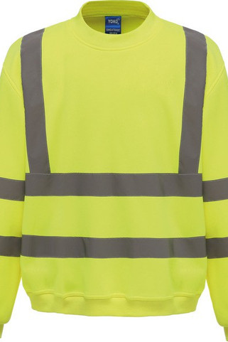Yoko YHVJ510 - Hi-Vis crew neck Sweatshirt