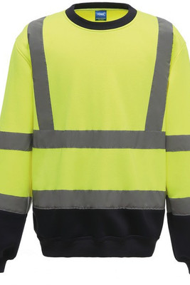 Yoko YHVJ510 - Sweat-shirt haute visibilité col rond