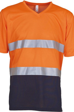 Yoko YHVJ910 - Hi-Vis Top Cool T-shirt V-Ausschnitt