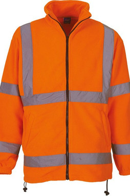 Yoko YHVK08 - Robuste Fleecejacke in Warnfarbe