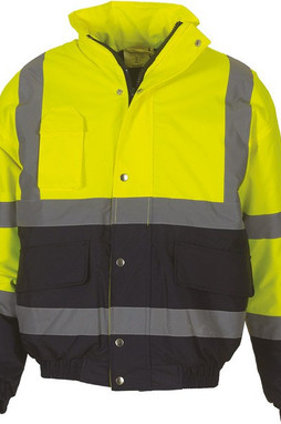 Yoko YHVP218 - Hi-Vis Two Tone Bomber Jacket