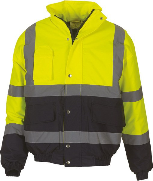 Yoko YHVP218 - Hi-Vis Two Tone Bomber Jacket
