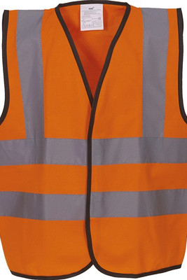 Yoko YHVW100CH - Signalisatievest voor kinderen met 2 Banden & Bretels