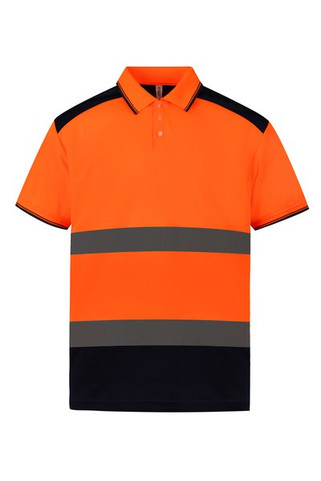 Yoko YHVJ220 - Hi-vis two-tone polo shirt