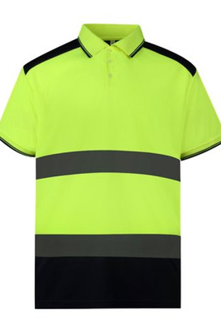 Yoko YHVJ220 - Hi-vis tvåfärgad Yoko pikétröja