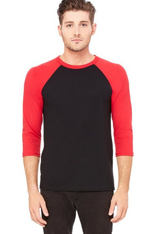 Bella B3200 - Unisex ¾ sleeve baseball tee