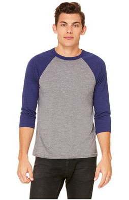 Bella B3200 - Unisex ¾ sleeve baseball tee