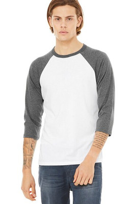 Bella B3200 - Unisex ¾ sleeve baseball tee