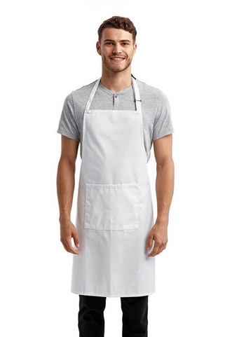 Artisan Collection by Reprime RP154 - Unisex Colours Sustainable Pocket Bib Apron