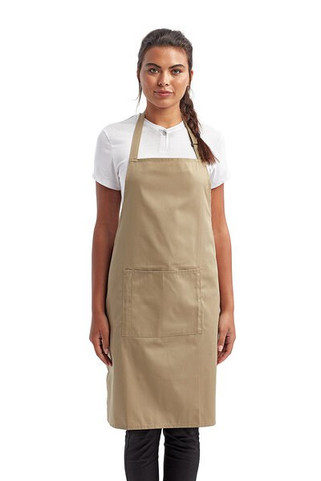 Artisan Collection by Reprime RP154 - Unisex Colours Sustainable Pocket Bib Apron