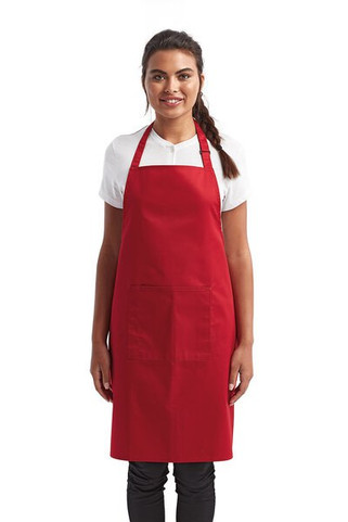 Artisan Collection by Reprime RP154 - Unisex Colours Sustainable Pocket Bib Apron