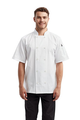 Artisan Collection by Reprime RP656 - Unisex Shirt-Sleeve Sustainable Chef's Jacket