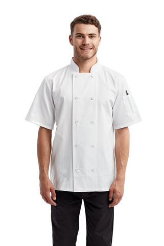 Artisan Collection by Reprime RP656 - Unisex Shirt-Sleeve Sustainable Chefs Jacket